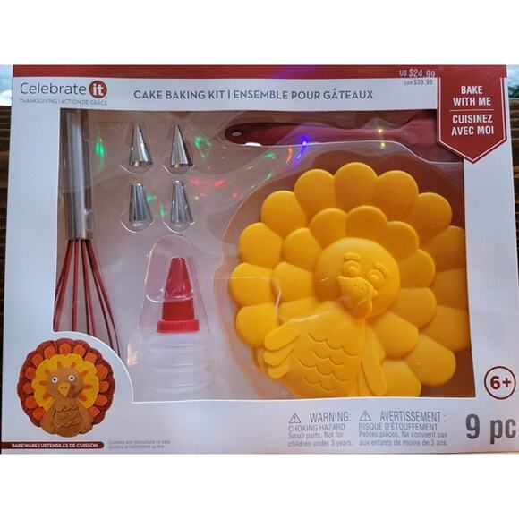 Celebrate It 9pc Turkey Cake Baking Kit - Picture 1 of 2